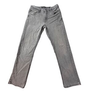Urban Star Jeans Mens 34x32 Gray Straight Leg Premium Apparel Stretch Denim